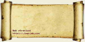 Kristina Berček vizit kartica